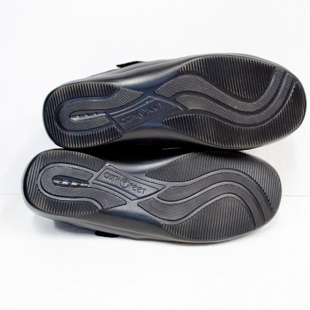 OrthoFeet Shoes | OrthoFeet Chattanooga Mary Jane Black Mesh Suede Comfort Shoes